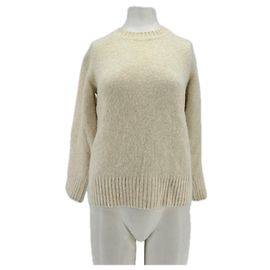 Soeur Wollmischpullover in Creme Größe 38 Beige