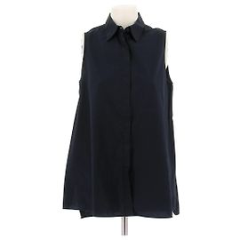 Camisa sin mangas Acne Studios azul marino algodón Azul marino