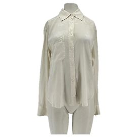 Zadig & Voltaire Camisa de seda blanca Blanco