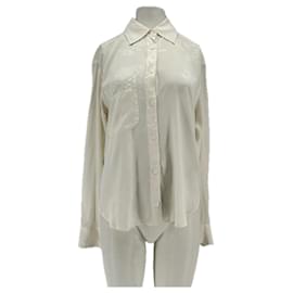Zadig & Voltaire Camisa de seda branca Branco