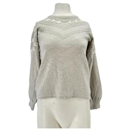 Autre Marque MOLLI Wollpullover Grau Größe S Grau