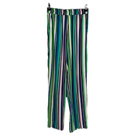Autre Marque Pantalón a rayas multicolor Multicolor