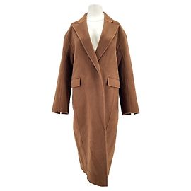 Autre Marque NOUR HAMMOUR Brown Wool Coat Brown