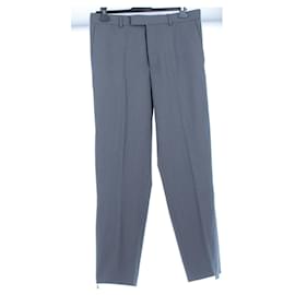 Dior Blue Wool Pants Size 48 Blue