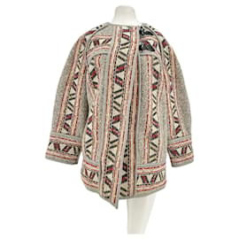 Isabel Marant Grey Patterned Wool Jacket Grey