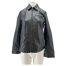 Whistles Schwarze Lederjacke Schwarz
