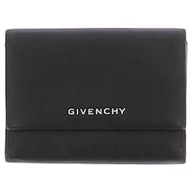 Givenchy Black Leather Wallet Black