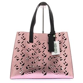 Kenzo Bolsa Tote de couro Rosa