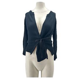 Suéter de algodão Isabel Marant azul marinho com nó Azul marinho