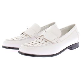 Hermès White Leather Loafers White