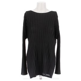Pleats Please Tee-shirt noir Black