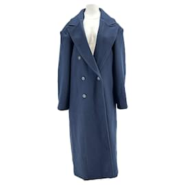 Autre Marque Long navy blue coat polyester size S Navy blue