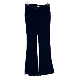 DMN Black Velvet Pants Size 38 Black
