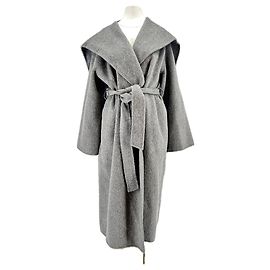 Autre Marque PAPER MOON Grey Wool Trench Coat Grey