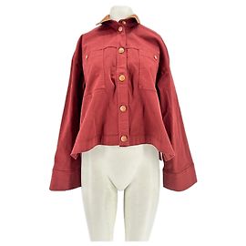Forte Forte Red Denim Jacket Red