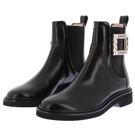 Roger Vivier Schwarze "Chelsea" Stiefeletten Schwarz