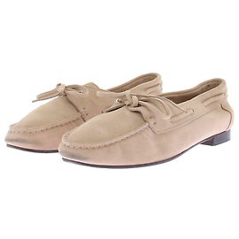 Autre Marque Beige Wildleder Bootsschuhe Beige