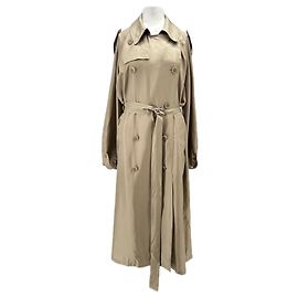 Autre Marque Trench in seta taupe Beige
