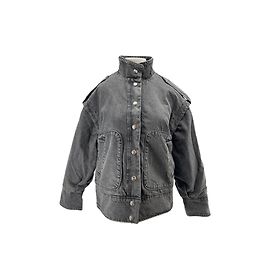Jaqueta jeans cinza Liu.Jo com bordado Cinza