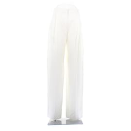 Jacquemus White Viscose Pants White