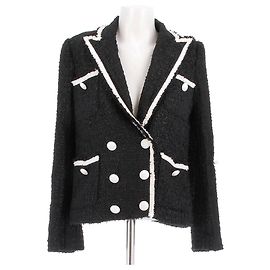 L'Agence Black and White Blazer Black