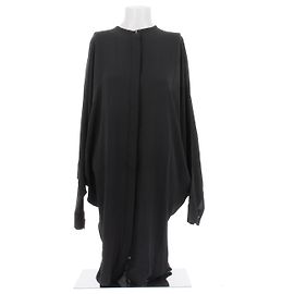 Lanvin Vestido de seda preta Preto