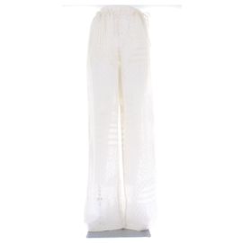 Fendi White Viscose Pants White