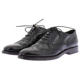 Dior Derbies negros de cuero Negro