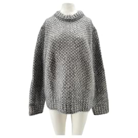 Heritage Grauer Wollpullover Grau