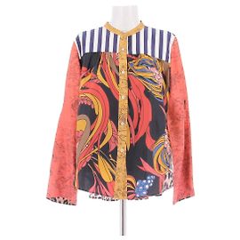 La Prestic Ouiston Camisa de seda Multicor