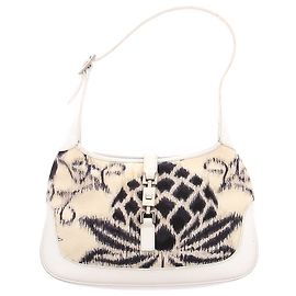 Gucci Bolsa de mão bicolor Bege