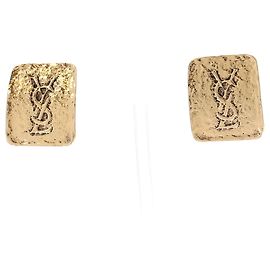 Yves Saint Laurent Boucles d'oreilles dorées Doré