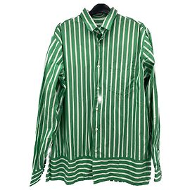 Camisa verde listrada Verde