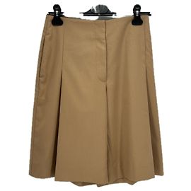 Autre Marque Bermuda CLEA bege de algodão Bege