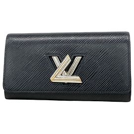Cartera Larga Twist Epi Louis Vuitton Negro