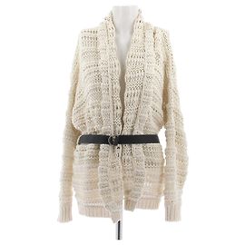 Brunello Cucinelli Strickjacke in Ecru Beige