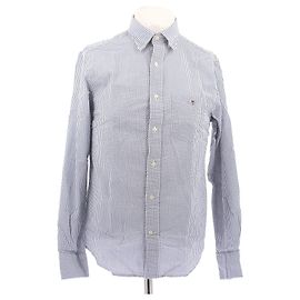 Autre Marque Gestreifte Hemd Blau