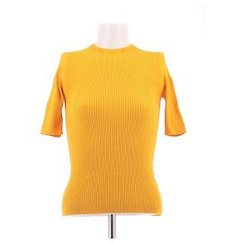 Fusalp Yellow Short Sleeve Viscose Top Yellow