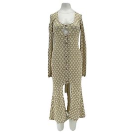 By Far Robe en maille beige Beige