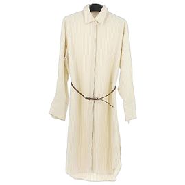 The row Robe crème motif Beige