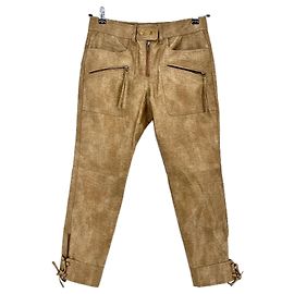 Isabel Marant Etoile Leather Pants Brown