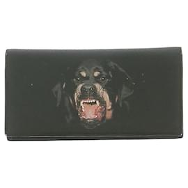 Givenchy Black Leather Wallet Black
