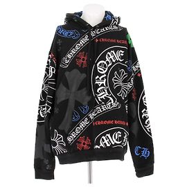 Chrome Hearts Schwarzer Hoodie mit Logo Baumwolle XL Schwarz