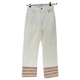 Autre Marque Jeans blancos con bordado The Etiquette Blanco