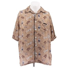 Prada printed shirt beige viscose Beige