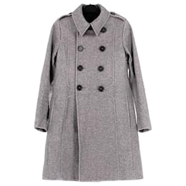 Dior Grey Wool Coat Grey