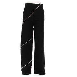 Jeans Alaïa negros con cremallera de algodón Talla 34 Negro