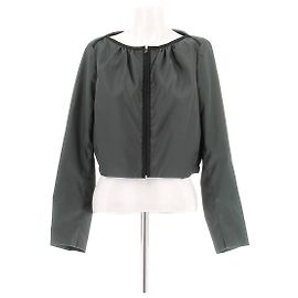 Prada Nylonjacke kurz grün Größe 40 Grün