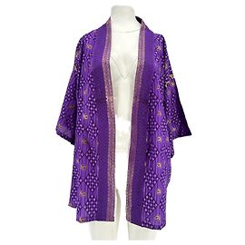Autre Marque Lila Seidenjacke Lila
