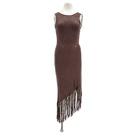 Autre Marque Braunes Strickkleid Braun